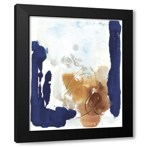 Warm Touch Black Modern Wood Framed Art Print by Combs, Joyce