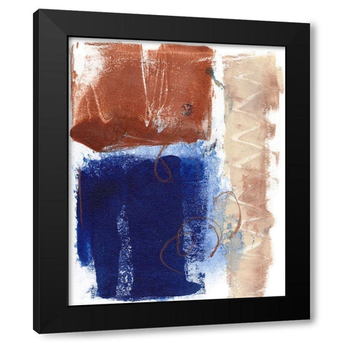Living Colors I Black Modern Wood Framed Art Print with Double Matting by Combs, Joyce