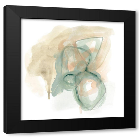 Pastel Theorem I Black Modern Wood Framed Art Print by Vess, June Erica