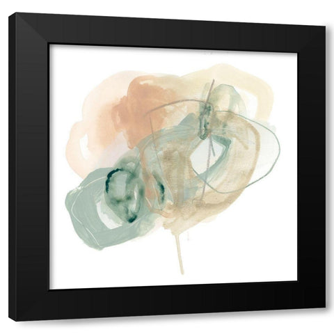 Pastel Theorem II Black Modern Wood Framed Art Print with Double Matting by Vess, June Erica