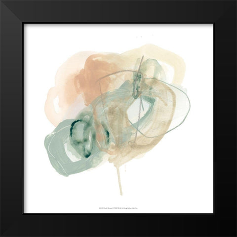 Pastel Theorem II Black Modern Wood Framed Art Print by Vess, June Erica