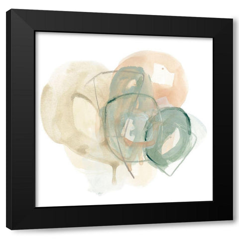 Pastel Theorem III Black Modern Wood Framed Art Print with Double Matting by Vess, June Erica