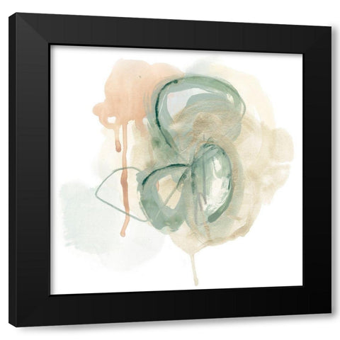 Pastel Theorem IV Black Modern Wood Framed Art Print by Vess, June Erica