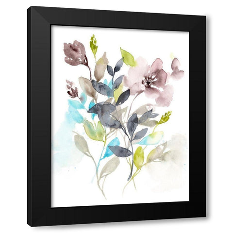 Flowers in the Mix II Black Modern Wood Framed Art Print by Goldberger, Jennifer