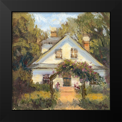 Sweet Cottage II Black Modern Wood Framed Art Print by Wendling, Marilyn