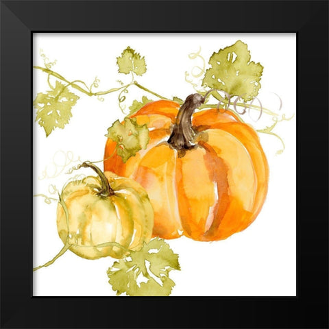 Watercolor Harvest I Black Modern Wood Framed Art Print by Goldberger, Jennifer