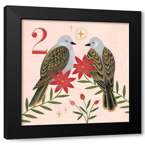 Twelve Days II Black Modern Wood Framed Art Print with Double Matting by Popp, Grace