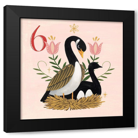 Twelve Days VI Black Modern Wood Framed Art Print by Popp, Grace