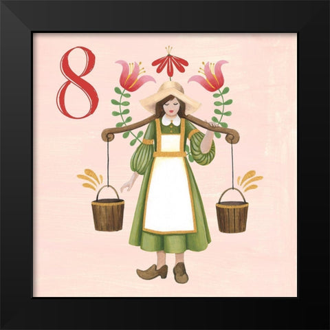 Twelve Days VIII Black Modern Wood Framed Art Print by Popp, Grace
