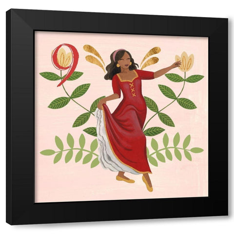Twelve Days IX Black Modern Wood Framed Art Print with Double Matting by Popp, Grace