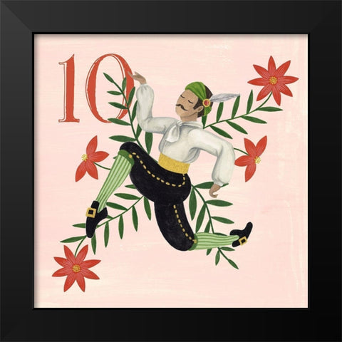 Twelve Days X Black Modern Wood Framed Art Print by Popp, Grace