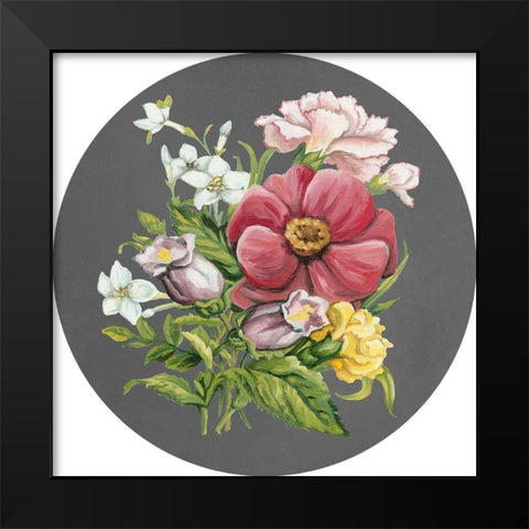 Dramatic Floral Bouquet I Black Modern Wood Framed Art Print by Meagher, Megan