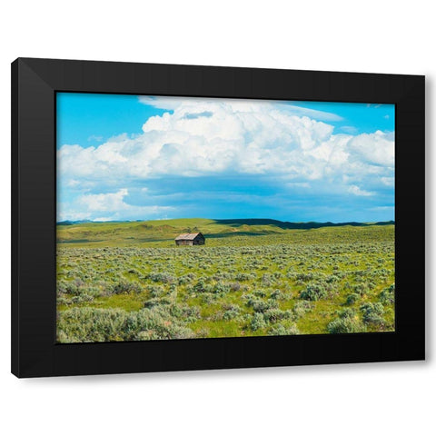 Barn Scene I Black Modern Wood Framed Art Print with Double Matting by McLoughlin, James