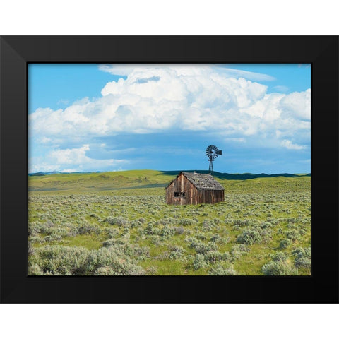 Barn Scene IV Black Modern Wood Framed Art Print by McLoughlin, James