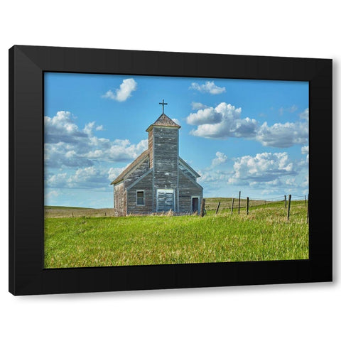Barn Scene V Black Modern Wood Framed Art Print with Double Matting by McLoughlin, James