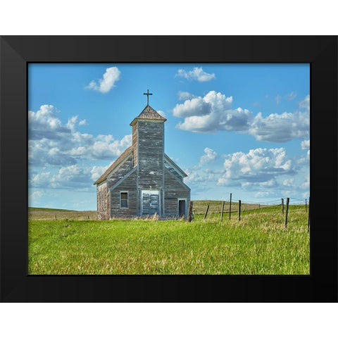 Barn Scene V Black Modern Wood Framed Art Print by McLoughlin, James