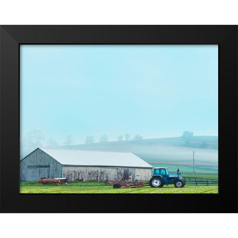 Barn Scene VII Black Modern Wood Framed Art Print by McLoughlin, James