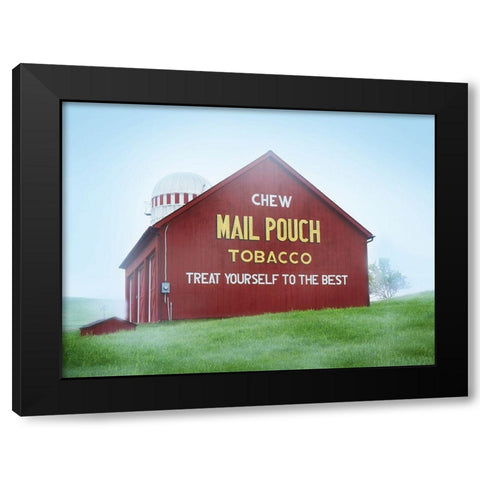 Barn Scene VIII Black Modern Wood Framed Art Print with Double Matting by McLoughlin, James