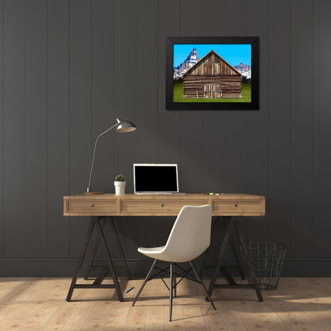 Barn Scene XI Black Modern Wood Framed Art Print by McLoughlin, James