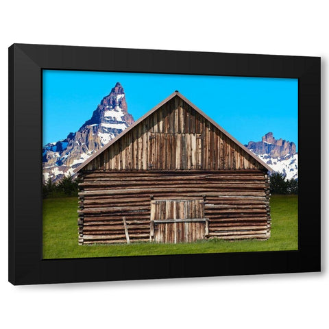Barn Scene XI Black Modern Wood Framed Art Print with Double Matting by McLoughlin, James