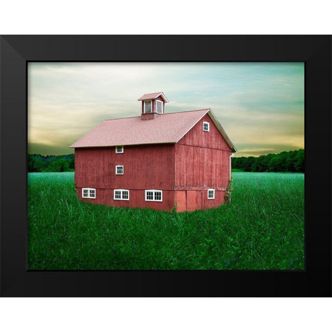 Barn Scene XII Black Modern Wood Framed Art Print by McLoughlin, James