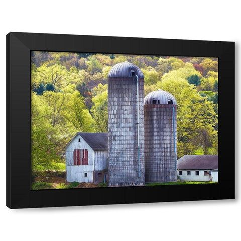 Barn Scene XV Black Modern Wood Framed Art Print by McLoughlin, James