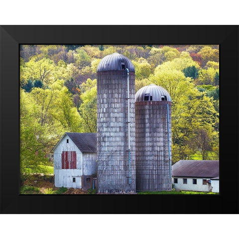 Barn Scene XV Black Modern Wood Framed Art Print by McLoughlin, James