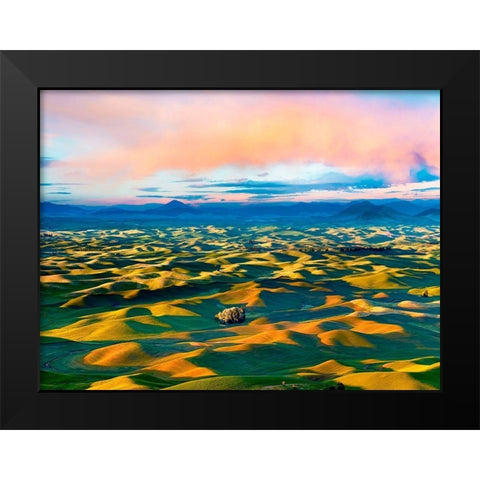 Farmscape Photo II Black Modern Wood Framed Art Print by McLoughlin, James