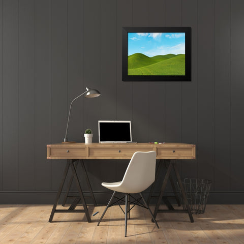 Farmscape Photo III Black Modern Wood Framed Art Print by McLoughlin, James