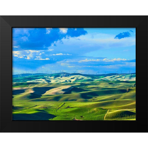 Farmscape Photo VI Black Modern Wood Framed Art Print by McLoughlin, James