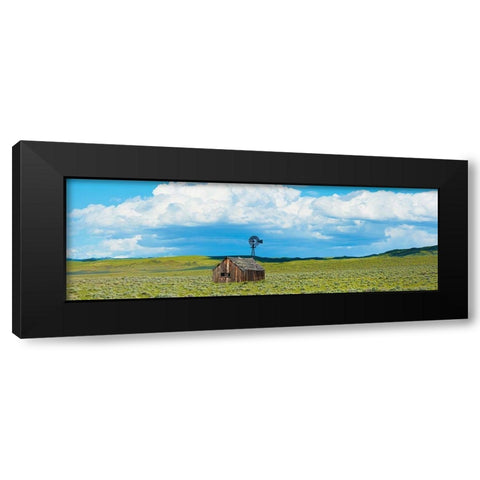 Farmscape Panorama I Black Modern Wood Framed Art Print by McLoughlin, James