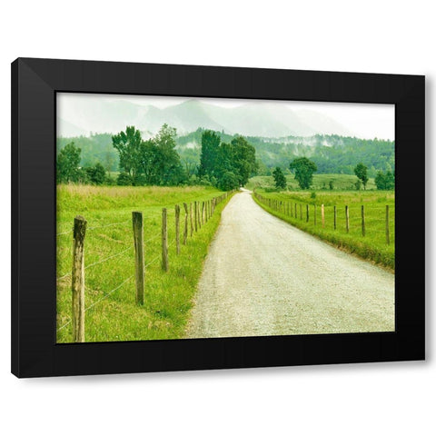Country Road Photo I Black Modern Wood Framed Art Print by McLoughlin, James