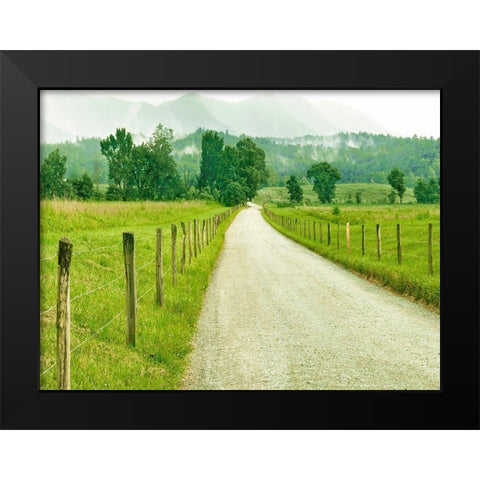 Country Road Photo I Black Modern Wood Framed Art Print by McLoughlin, James