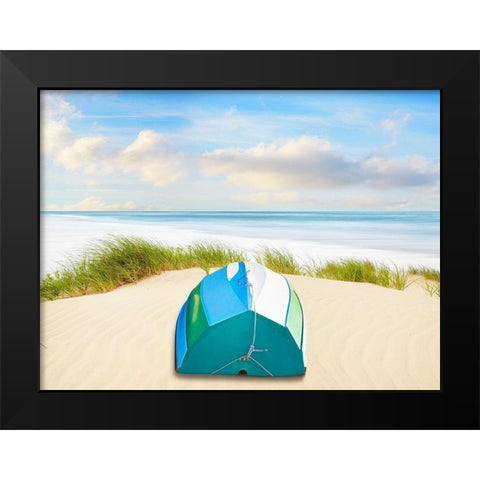 Beachscape Photo III Black Modern Wood Framed Art Print by McLoughlin, James