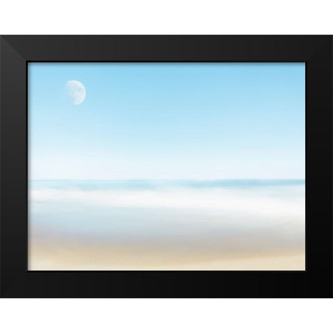 Beachscape Photo VI Black Modern Wood Framed Art Print by McLoughlin, James