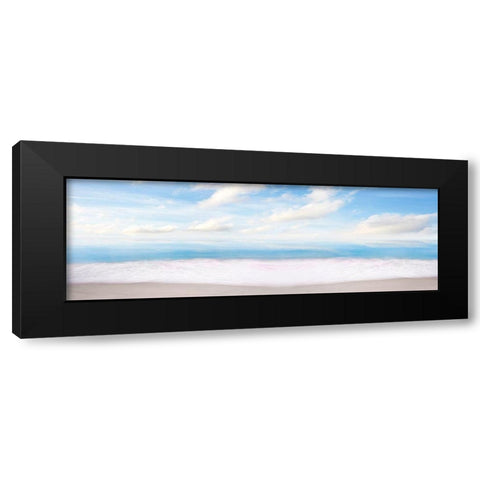 Beachscape Panorama XI Black Modern Wood Framed Art Print with Double Matting by McLoughlin, James