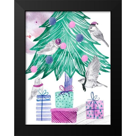December Tree II Black Modern Wood Framed Art Print by Wang, Melissa