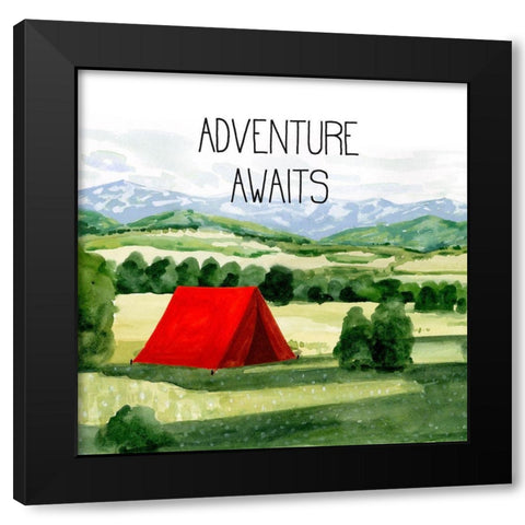 Outdoor Adventure I Black Modern Wood Framed Art Print by Borges, Victoria