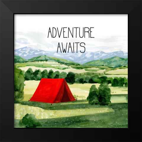 Outdoor Adventure I Black Modern Wood Framed Art Print by Borges, Victoria