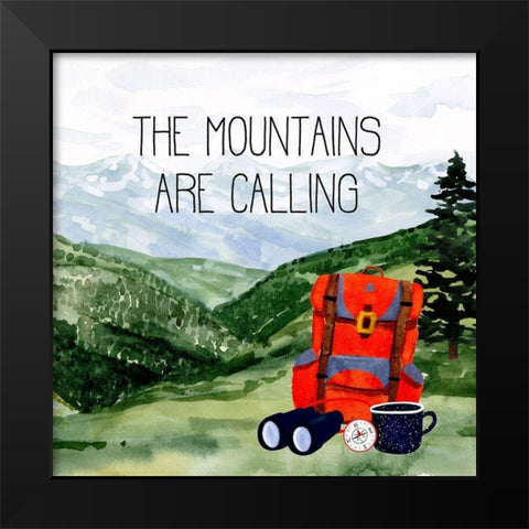 Outdoor Adventure II Black Modern Wood Framed Art Print by Borges, Victoria