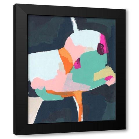Rainbow Sector I Black Modern Wood Framed Art Print by Vess, June Erica