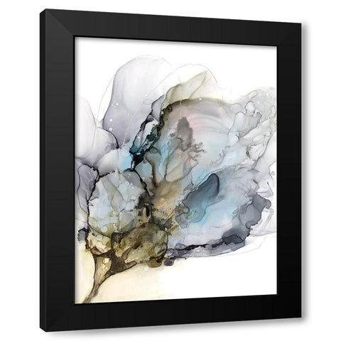 Blooming Neutrals II Black Modern Wood Framed Art Print by Goldberger, Jennifer