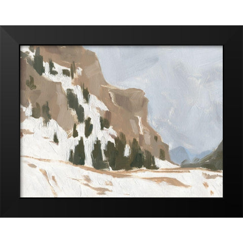Snowy Rise I Black Modern Wood Framed Art Print by Green, Jacob