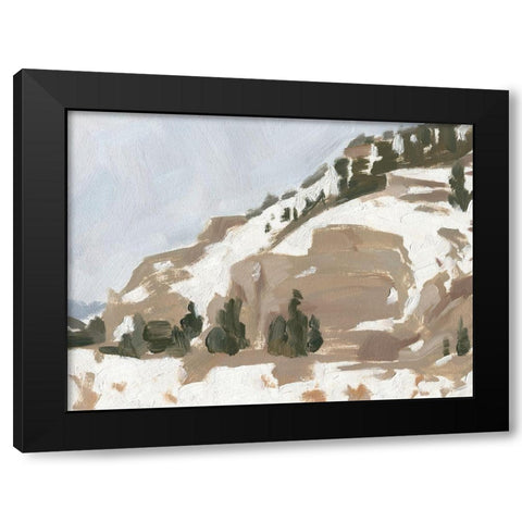 Snowy Rise II Black Modern Wood Framed Art Print with Double Matting by Green, Jacob