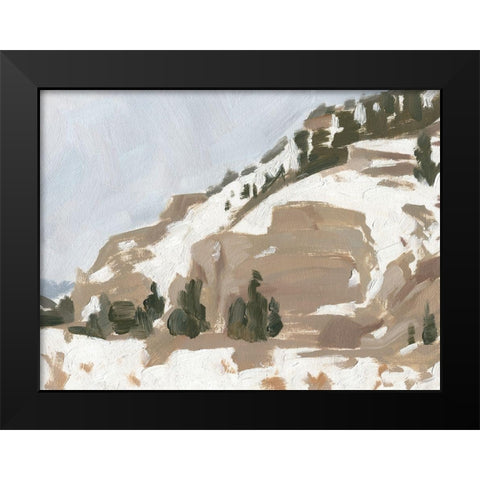 Snowy Rise II Black Modern Wood Framed Art Print by Green, Jacob