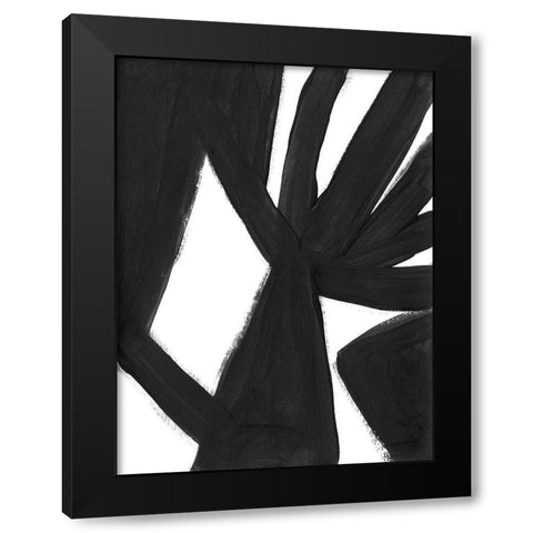 Jungle Satellite I Black Modern Wood Framed Art Print with Double Matting by Vess, June Erica