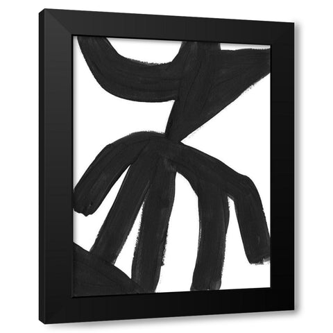 Jungle Satellite III Black Modern Wood Framed Art Print by Vess, June Erica