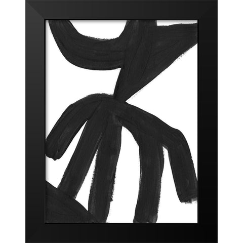 Jungle Satellite III Black Modern Wood Framed Art Print by Vess, June Erica