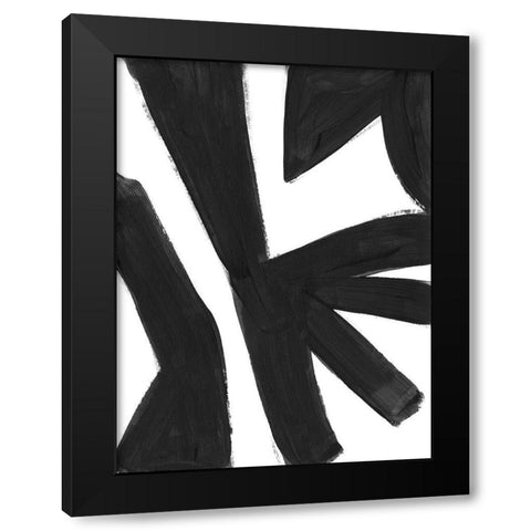 Jungle Satellite IV Black Modern Wood Framed Art Print with Double Matting by Vess, June Erica