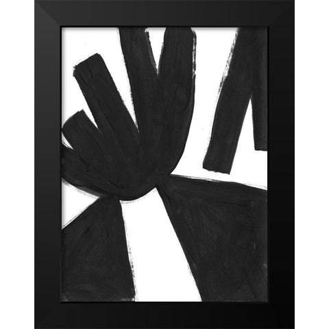 Jungle Satellite VIII Black Modern Wood Framed Art Print by Vess, June Erica